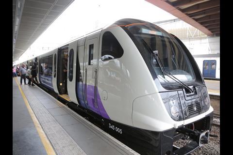 The first of 66 Bombardier Class 345 electric multiple-units for London's future Elizabeth Line entered passenger service on June 22.